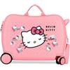 Hello Kitty Sanrio Bows Rosa Valigia per Bambini 50x38x20 cm Rigido ABS Chiusura a Combinazione Laterale 34L 2.1kg 2 Wheels