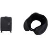 American tourister Soundbox valigia bagaglio a mano 55 cm nero con cuscino da viaggio, black/grey