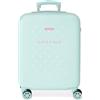 MOVOM La Vita e Bella Valigie da Cabina, Set Valigie, realizzato in ABS, un materiale resistente e leggero, quattro ruote doppie a rotazione multidirezionale di Joumma Bags, blu, 38x55x20 cm, Valigia