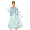 Rubie's Rubies Costume Principessa Turchese per bambina, Abito principesse bambini, Vestito, guantoni e tiara, per feste, Natale, Carnevale e compleanno