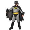 Ciao-Batman Classic costume bambino originale DC Comics (Taglia 10-12 anni) con muscoli pettorali imbottiti, Colore Grigio/Nero, 11701.10-12