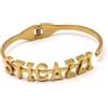 Generico BRACCIALE STIC**ZI - Bracciale rigido frase - Bracciale cerchio bangle
