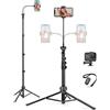 JOILCAN 172.2cm/68 Treppiede Smartphone per iPhone, Collo D'oca Treppiedi con Support de Téléphone per Fotocamera D'azione, Selfie Stick Treppiede con Telecomando per Samsung/Huawei/Xiaomi Telefoni