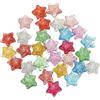 PATIKIL 30 PCS Perline A Stella in Resina con Fondo Piatto, Charm Brillanti all'Ingrosso Mini Perline A Forma di Stella con Fondo Piatto per Decorazioni Fai da Te Custodia, Colori Misti