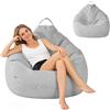 BUERPINKING Pouf Poltrona, Poltrona Sacco Senza Imbottitura, Bean Bag In Misto Cotone e Lino, Pouf Sacco Adatto per camere da letto, sale giochi, soggiorni e terrazze