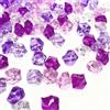 wuyukeji Falso Crushed Ice Rocks, 500 G in acrilico, pietre di cristallo acrilico, pietre colorate per riempire vasi decorativi e per il fai da te (viola, trasparente, rosa, rosso rosa)