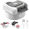 HOSPAOP MACCHETTA ELETTRICA - Miscelatore automatico per carte da 1-2 mazzi, Card Shuffler con batteria 2600 mAh, miscelatore carte per poker, ONU, Rommé, fase 10 e giochi di carte a casa
