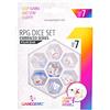 Asmodee Gamegenic - Set di dadi per ruolo Polar Bear (7 pezzi)