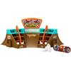 Hot Wheels Skate - Skatepark Stadio, set progettato con Tony Hawk, stadio con rampe, fingerboard e 1 paio di scarpine rimovibili, box per riporre i fingerboard, giocattolo per bambini, 5+ anni, HPG34
