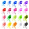 Comius 20 Pezzi Square Sciarpe Danza Seta di Giocoleria Fazzoletti Colorati, Giocoleria Magia Gioco Veli Piccoli per Bambini Festa Accessorio Decorazione Spettacolo Magico