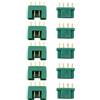 YUNIQUE GREEN-CLEAN-POWER YUNIQUE Italia® 5 Paia di connettori MPX di Alta qualità, Maschio-Femmina, connettori per batterie da modellismo RC Lipo (Verde)