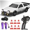 BuzzoXerex RC Drift Car, Mini Macchina Telecomandata Drift, 1/24 4WD Auto Telecomandata con Luce LED, 18km/h, Auto Giocattolo per Adulti e Bambini di Età Superiore agli 6 Anni (Bianco)
