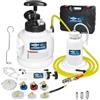 FIRSTINFO TOOLS FIT YOUR NEEDS FIRSTINFO A1163HK | Kit spurgo Freni Manuale 3 L con 7 adattatori in Metallo per Serbatoi, Bottiglia di Raccolta, Pompa e 3 Tipi di raccordi