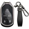 KUNIO Custodia per chiave auto, adatta per Maserati Ghibli Levante Quattroporte President GT GC 4, protezione chiave portachiavi accessorio nero
