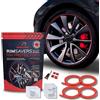 Rimblades Rimsavers Rosso - Protezione per cerchi in lega morbida, lunghezza 22, compatibile con cerchi a bordo piatto