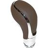 Autohobby Pomello del cambio per auto automatica, in ecopelle, colore marrone, compatibile con Opel, compatibile con Buick