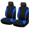 EZVEZS 2 coprisedili per auto, coppia di coprisedili anteriori, facili da installare, coprisedili anteriori e poggiatesta, comodi e traspiranti, protezione interna universale per auto e camion (blu)