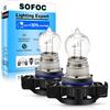 SOFOC-PS19W PG20-1 Luci diurne Automobilistiche Fari Fendinebbia Luci di Direzione Luci di Posizione Sostituzione 12V 19W Bianco caldo 2Pezzi