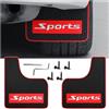 CGEAMDY 2 Pezzi Parafanghi Universali Larghi, Paraspruzzi in PVC Auto, Parafanghi Armature Rally, Schizzi Pneumatici Accessori Protettivi Passaruota, Accessorio Protettivo Automobili(Sports)