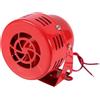 Headerbs Clacson per Sirena Ad Aria, 12V 1,5 A 110db Camion per Auto Elettrica Motocicletta Sirena per Raid Aereo Allarme Forte Anni '50 Rosso