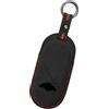 Rondrive Custodia protettiva per chiave auto in pelle scamosciata, compatibile con MINI Cooper F65 F66 F67 2023 2024 2025 Countryman U25 Smart Key Fob Case Custodia protettiva per chiave, nero