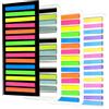 Daleweo 2400 Pezzi Sticky Notes Adesive Scrivibili Trasparenti, Segnapagina Adesivi per la Scuola, Gadget per Bambini, Cancelleria Ufficio, Note di Lettura per Pagine di Libri e File Classificabili