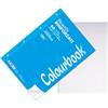 Colourbook Ricambi Rinforzati A4 Quadretti 5 mm Confezione 50 Fogli, Carta 90 gr per Raccoglitore ad Anelli, Banda Antistrappo Trasparente, Fogli Scuola Matematica Made in Italy