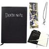 REOVE Quaderno Death Note con penna piuma, taccuino cosplay Death Note a tema Fashion Anime, regali per gli amanti del cosplay, può essere usato come diario e taccuino