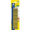 STAEDTLER Noris School 121-S BK5D - Matite in grafite, gradazioni assortite, 2B, B, HB, H, 2H, confezione da 5, colore: nero