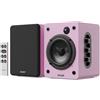 Majority D50X altoparlanti | casse attive amplificate coppia 2.0 da 60W per PC | Hi-Fi con HDMI ARC e AUX | casse acustiche da scaffale Bluetooth 5.3 | Monitor Studio in fibra di carbonio (Rosa)