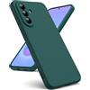 Oududianzi - Cover per Samsung Galaxy A57 5G, Custodia Silicone Liquido, Interno in Microfibra Morbida, Protezione Antiurto Resistente - Verde Notte