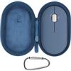 Lebakort Duro Viaggio Caso Custodia per Logitech Pebble Mouse 2 M350s wireless Bluetooth sottile portatile leggero (Blu Navy)