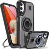 Tuvror Cover per Samsung Galaxy A14 5G /4G con Supporto. [Anello rotante a 360° e Supporto]. Cover protettiva antiurto per Samsung A14, Grigio