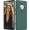 ISOI - Cover per Honor Magic6 Lite/Honor Magic 6 Lite 5G, Custodia Morbida in Silicone Liquido, Protezione Completa Antiurto Ultra Sottile per il Corpo - Verde Notte