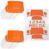 WRAPGRADE Skin Compatibile con DJI Mini 4 Pro/Serie Mini 3 | 2 batterie aggiuntive (NEON ORANGE)