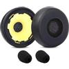 TaiZiChangQin HSC040W - Cuscinetti auricolari in schiuma per microfono, compatibili con cuffie Jabra Evolve 75/75+ / 75 UC / 75 MS (pelle proteica)