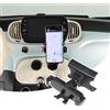 DIYUCAR Supporto per cellulare da auto compatibile con Fiat 500 2016-2024, supporto per telefono cellulare con rotazione a 360°, accessori per auto (stile B)