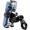 BRCOVAN Lega Alluminio Supporto Telefono Motociclo con Smorzatore Vibrazioni, Metallo Porta Cellulare Moto, ATV Bici Bicicletta Scooter Manubrio Porta Telefono per 4.7''-7.2'' Smartphone