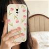 QIODAYI Compatible con OnePlus 6T, Custodia Morbida Silicone con Motivi Rose Tulipani Schermo Intero Cover