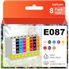 Nalifystic Confezione da 8 cartucce multiple compatibili con T0870 T0871 T0872 T0873 T0874 T0877 T0878 T0879 per stampante Stylus Photo R1900