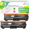 GREENPRINT Con Chip 142A W1420A Cartucce Toner Compatibili Capacità Standard 1000 Pagine 2 Nero per W1420X M110 M110w MFP M139 M139w M140 M140w, Non Compatibile con Modelli di Stampante che Terminano con e