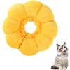 lokxmve Collare per gatti morbido e regolabile, protezione contro le perdite, collare per gatti, girasole, morbido per gatti, cuccioli, cani di piccola taglia dopo operazione e lesioni, collare protettivo