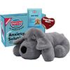Snuggle Puppie Snuggle Puppy Original - Peluche con Battito Cardiaco per Cani, Antistress e Calmante, Giocattolo di Conforto per l'Addestramento - Grigio