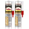 Pattex Sigillante Multiuso Acrilico AC411, Silicone per Legno, Ottimo per Sigillatura di Legno, Parquet, Armadi, Infissi, Zoccolini, Verniciabile, Colore Mogano, Cartuccia da 300 ml (Confezione da 2)