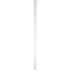 WAGNER Gamba/gambe del tavolo Classic Retro - Ø 30 x 800 mm, piastra di avvitamento integrata 60 x 60 mm, filettatura interna Ø 10 mm, acciaio verniciato a polvere, colore bianco 12168001