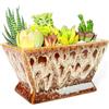 ARTKETTY Vasi per piante, grandi vasi per piante grasse con drenaggio, vasi in ceramica per interni ed esterni, per piante di cactus, bonsai, fioriere smaltate, contenitore per scrivania, decorazione