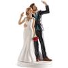 dekora - Sposini per Torta Matrimonio "Sposi selfie" - 20 cm di altezza - Cake topper Matrimonio in Resina - Statuine Sposi per torta Nuziale - Base adatta al contatto alimentare