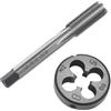 Befun Filettatura M12 x 1,25 mm, set di maschi e filiere HSS, filettatura destra, filettatura fine, filettatura diritta scanalata
