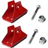 Supertool Coperture antiscivolo per piedi di scala, 2 pezzi Parti per scala estensibile Riduttori di rumore Livellatori per scale in lega di alluminio Protezioni per pavimento con viti per telescopica
