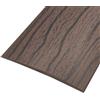 TopHomer Profilo di transizione per pavimento, nastro adesivo in PVC per separazione del pavimento, 1 m x 5 cm, nastro di soglia per pavimenti in piastrelle, legno, laminato, sigillatura dello spazio (noce)
